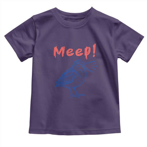 Meep Woodcock Toddler T Shirt Cute Bird Meme TS14 Purple Print Your Wear