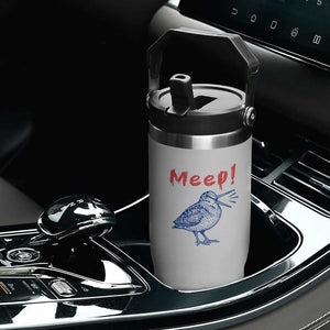 Meep Woodcock Flip Straw Tumbler Cute Bird Meme TS14 Print Your Wear