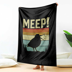 Meep Woodcock Throw Blanket Funny Nature Lover TS14 Print Your Wear