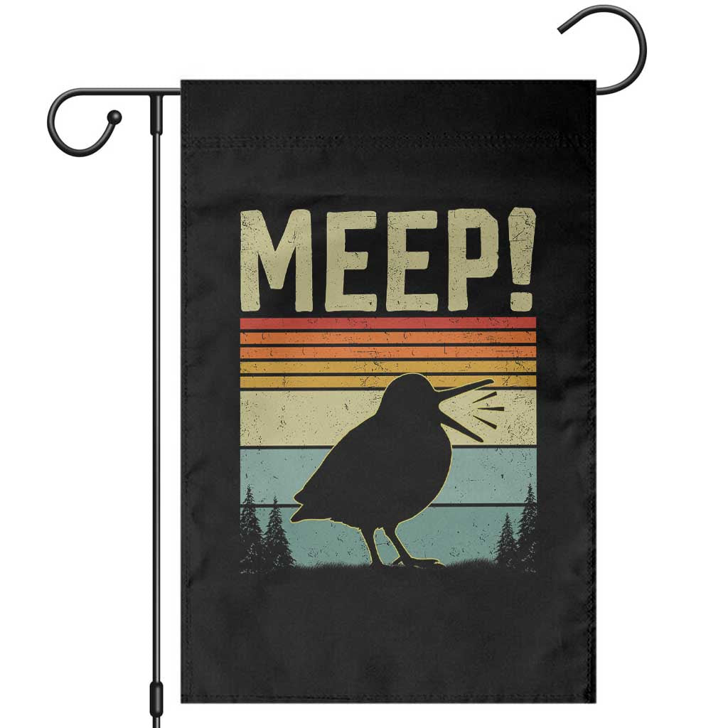 Meep Woodcock Garden Flag Funny Nature Lover TS14 Black Print Your Wear