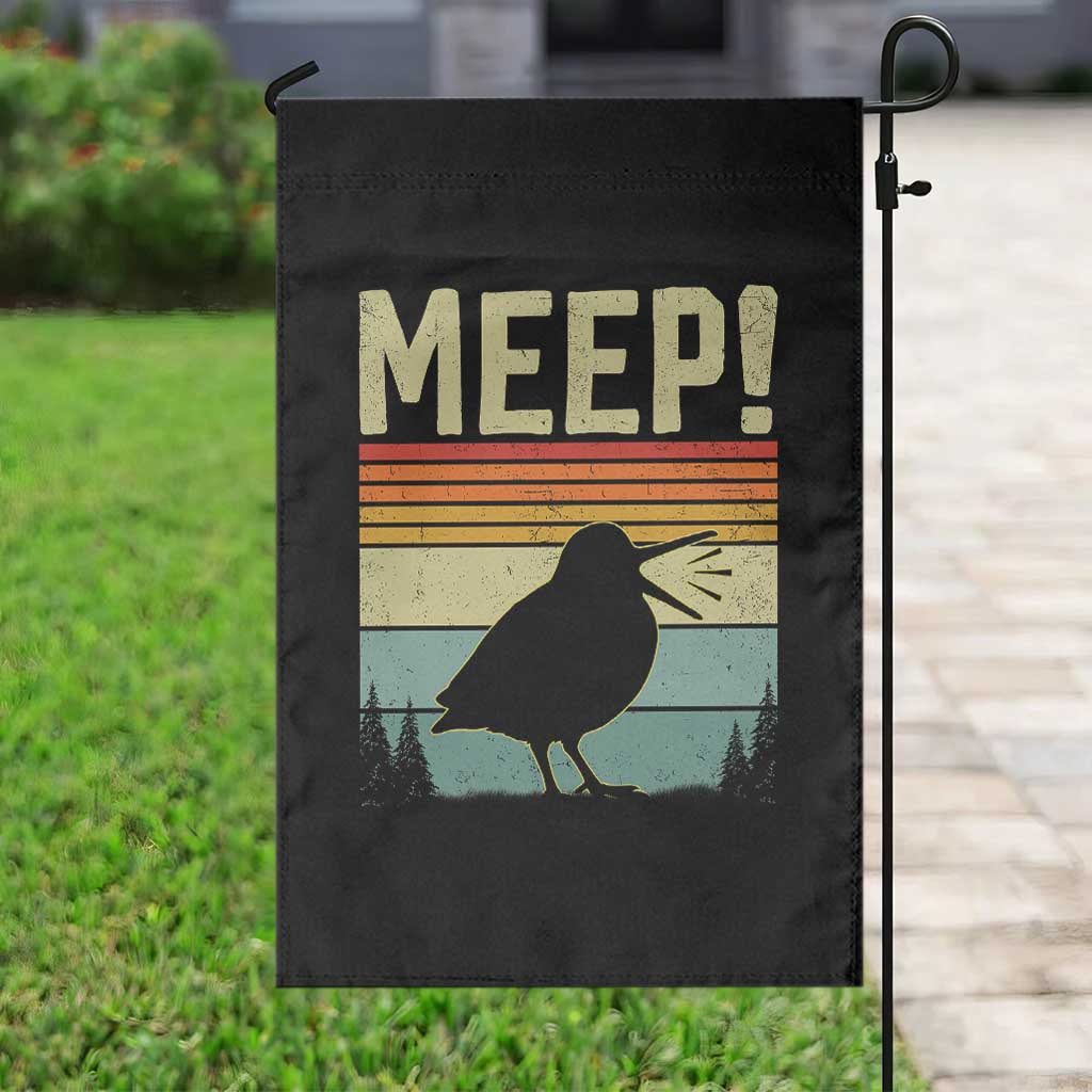 Meep Woodcock Garden Flag Funny Nature Lover TS14 Print Your Wear
