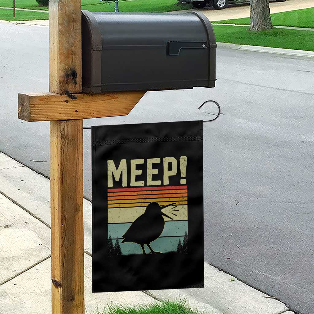 Meep Woodcock Garden Flag Funny Nature Lover TS14 Print Your Wear