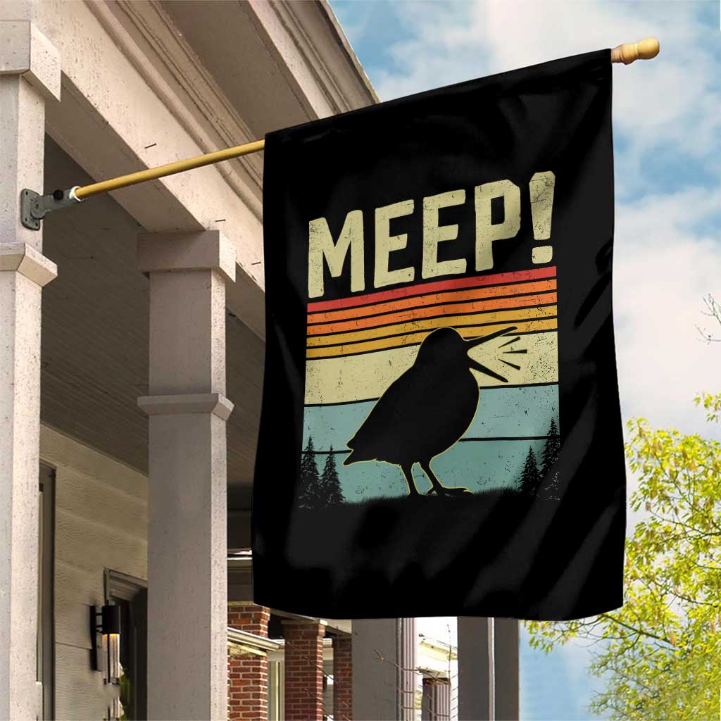Meep Woodcock Garden Flag Funny Nature Lover TS14 Print Your Wear