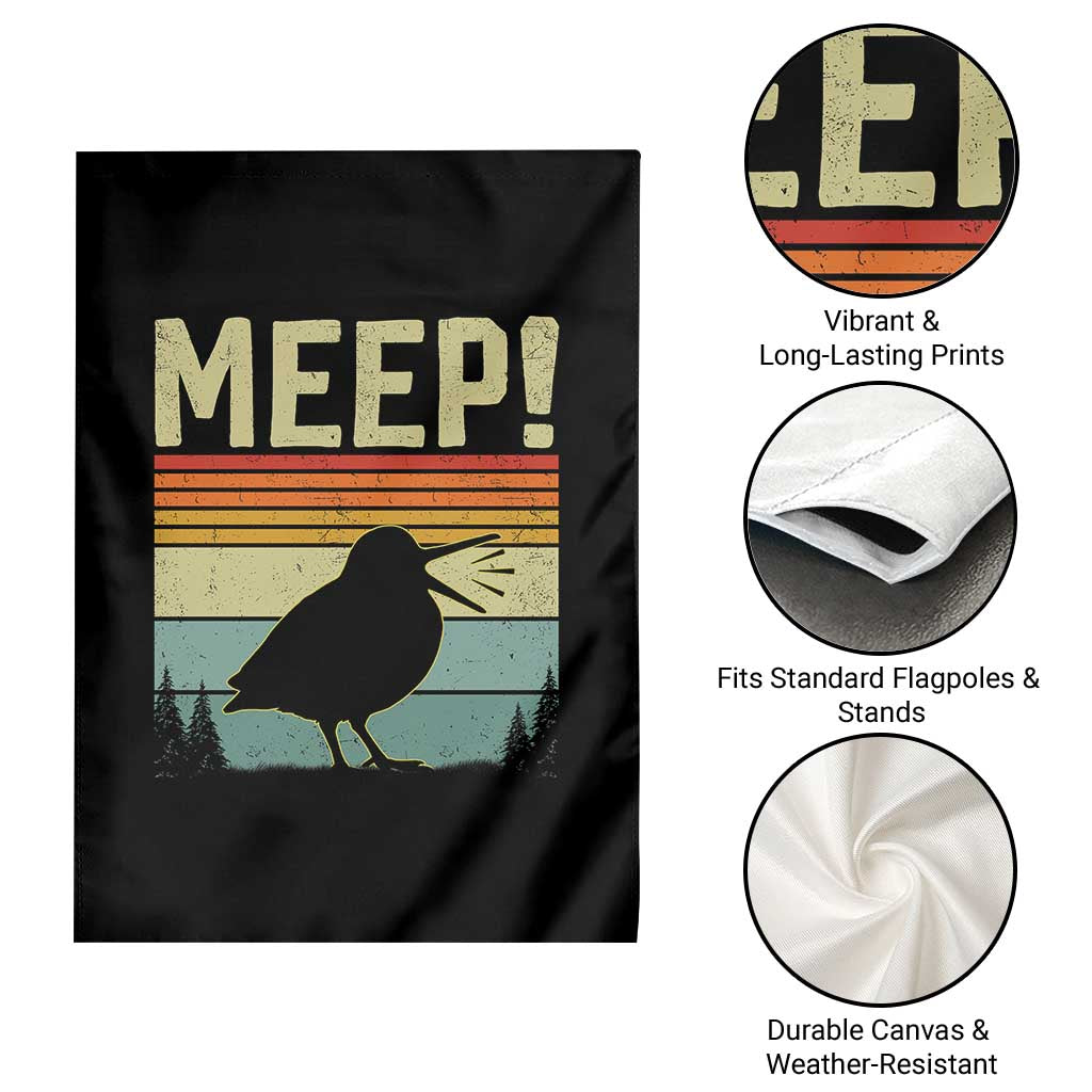 Meep Woodcock Garden Flag Funny Nature Lover TS14 Print Your Wear