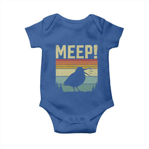 Meep Woodcock Baby Onesie Funny Nature Lover TS14 Royal Blue Print Your Wear