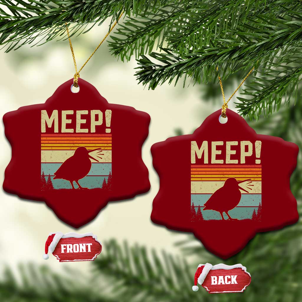 Meep Woodcock Ceramic Ornament Funny Nature Lover TS14 Print Your Wear