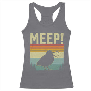 Meep Woodcock Racerback Tank Top Funny Nature Lover TS14 Charcoal Print Your Wear