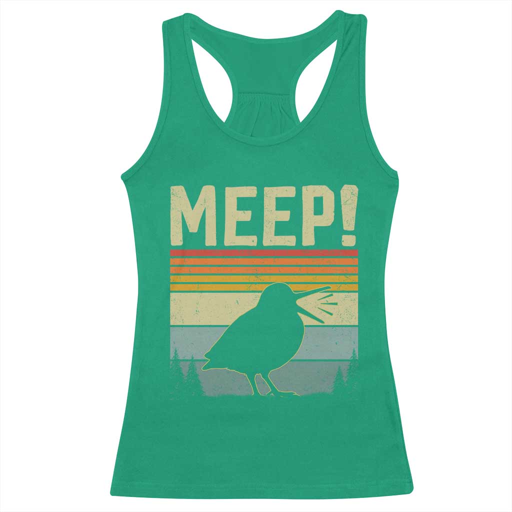 Meep Woodcock Racerback Tank Top Funny Nature Lover TS14 Irish Green Print Your Wear