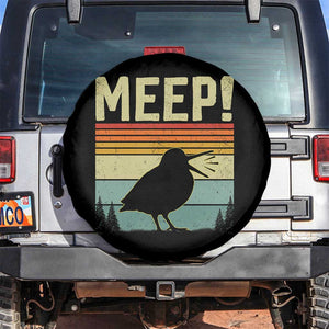 Meep Woodcock Spare Tire Cover Funny Nature Lover TS14 No hole Black Print Your Wear