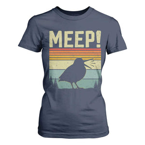 Meep Woodcock T Shirt For Women Funny Nature Lover TS14 Navy Print Your Wear