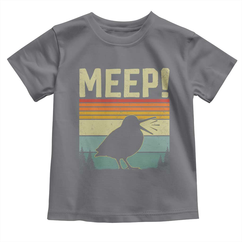 Meep Woodcock Toddler T Shirt Funny Nature Lover TS14 Charcoal Print Your Wear