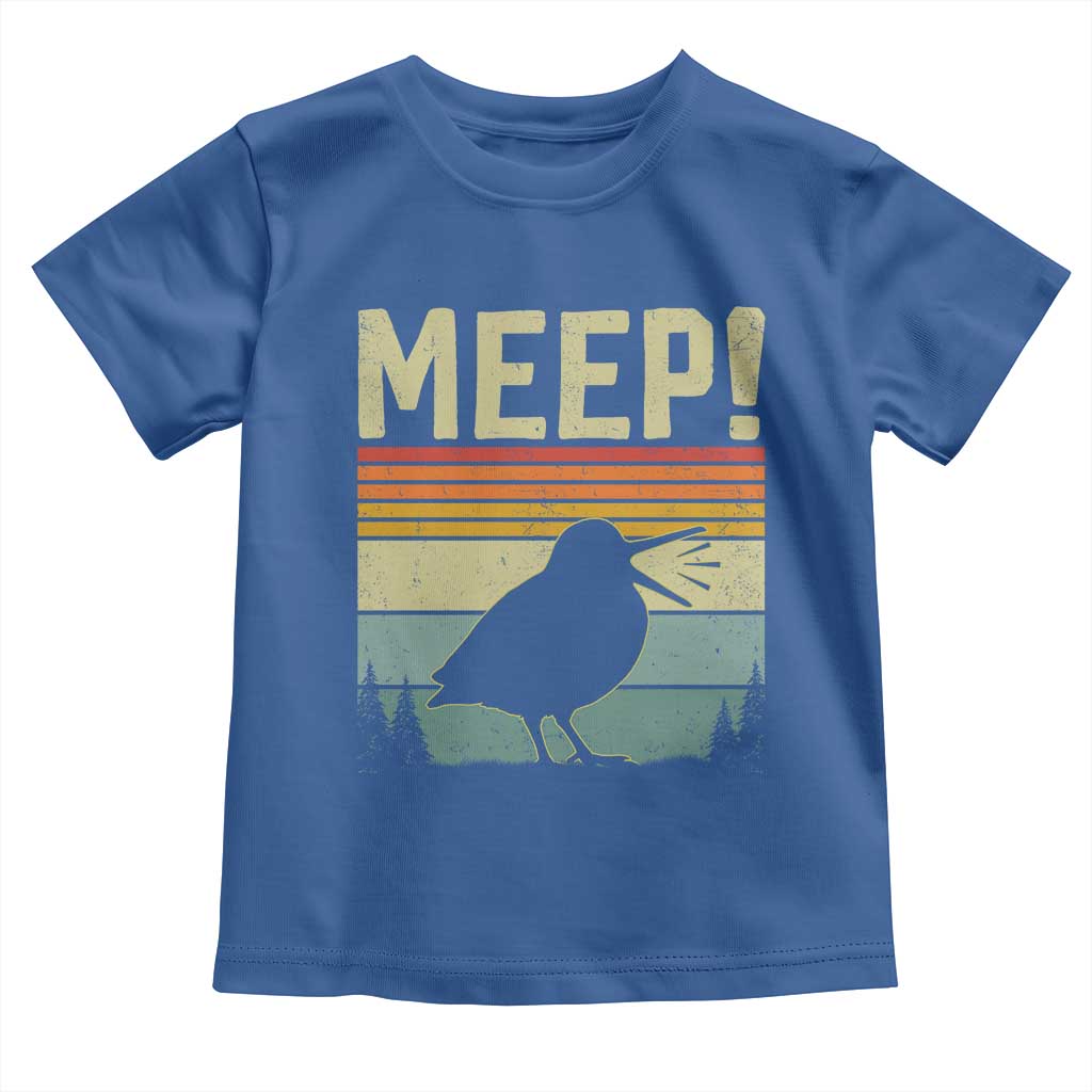 Meep Woodcock Toddler T Shirt Funny Nature Lover TS14 Royal Blue Print Your Wear