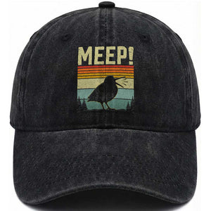 Meep Woodcock Washed Cotton Baseball Cap Funny Nature Lover TS14 Print Your Wear
