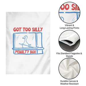 Hockey Got Too Silly Penalty Box Garden Flag Silly Goose Meme TS14 Print Your Wear