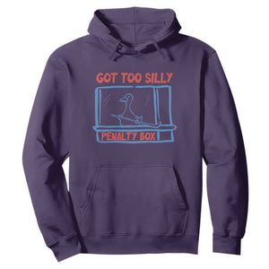Hockey Got Too Silly Penalty Box Hoodie Silly Goose Meme TS14 Purple Print Your Wear