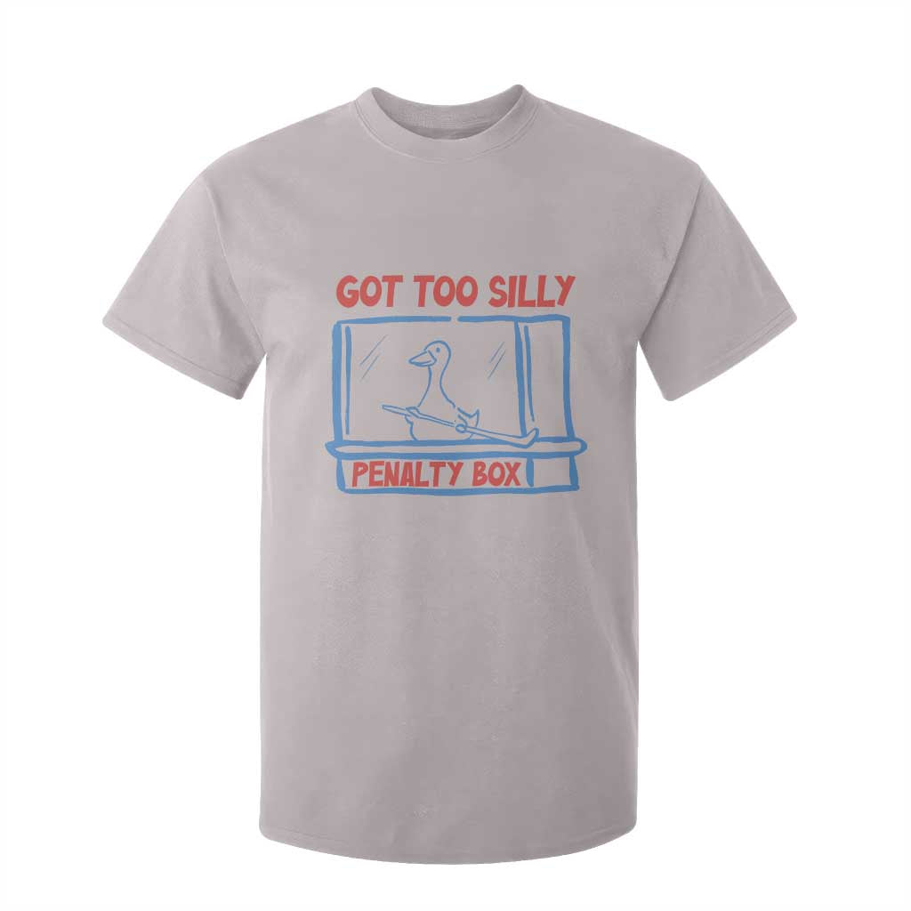 Hockey Got Too Silly Penalty Box T Shirt For Kid Silly Goose Meme TS14 Ice Gray Print Your Wear