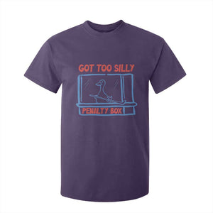 Hockey Got Too Silly Penalty Box T Shirt For Kid Silly Goose Meme TS14 Purple Print Your Wear