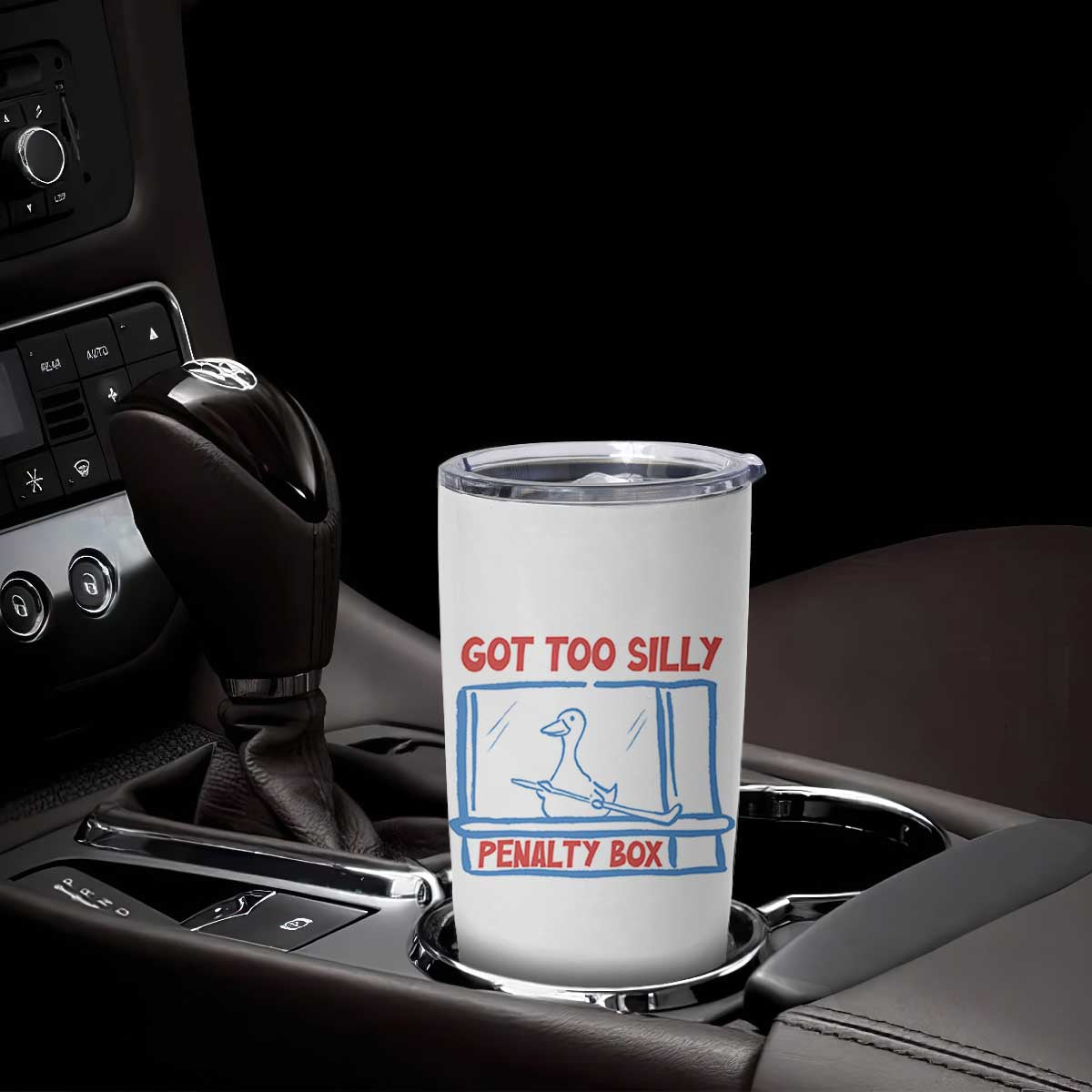 Hockey Got Too Silly Penalty Box Tumbler Cup Silly Goose Meme TS14 Print Your Wear