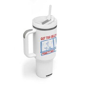 Hockey Got Too Silly Penalty Box Tumbler With Handle Silly Goose Meme TS14 Print Your Wear