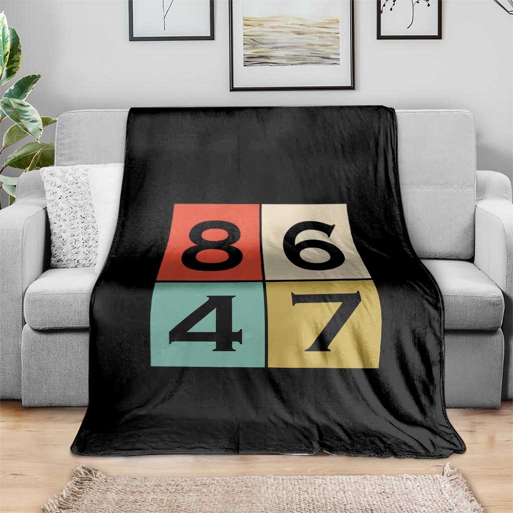 Retro Vintage 8647 Throw Blanket Classic Vintage 80s Style TS14 Print Your Wear