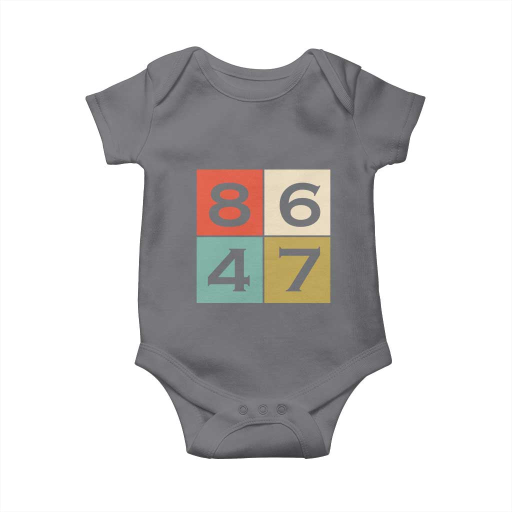 Retro Vintage 8647 Baby Onesie Classic Vintage 80s Style TS14 Charcoal Print Your Wear