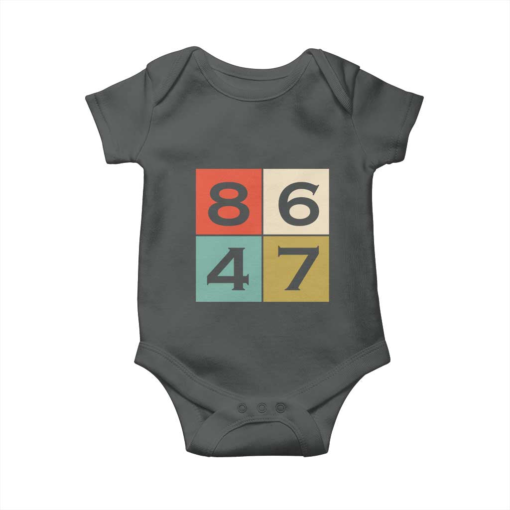 Retro Vintage 8647 Baby Onesie Classic Vintage 80s Style TS14 Dark Heather Print Your Wear