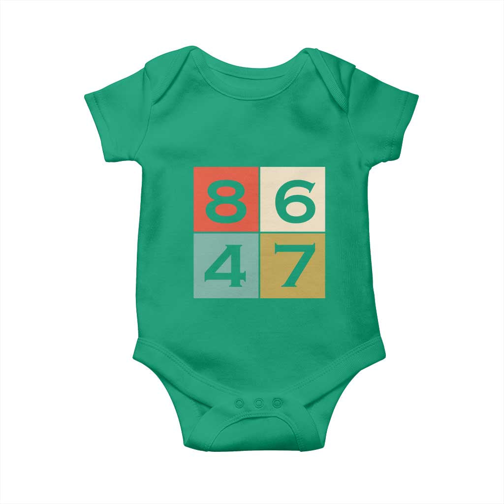 Retro Vintage 8647 Baby Onesie Classic Vintage 80s Style TS14 Irish Green Print Your Wear