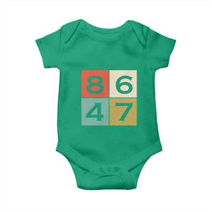 Retro Vintage 8647 Baby Onesie Classic Vintage 80s Style TS14 Irish Green Print Your Wear