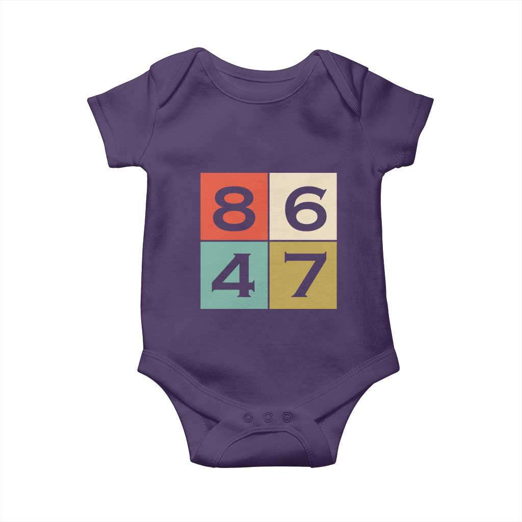 Retro Vintage 8647 Baby Onesie Classic Vintage 80s Style TS14 Purple Print Your Wear