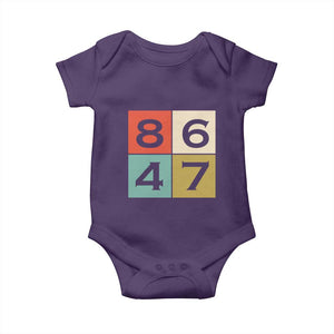 Retro Vintage 8647 Baby Onesie Classic Vintage 80s Style TS14 Purple Print Your Wear
