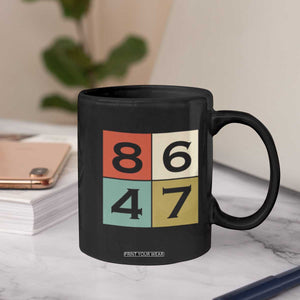 Retro Vintage 8647 Coffee Mug Classic Vintage 80s Style TS14 Print Your Wear