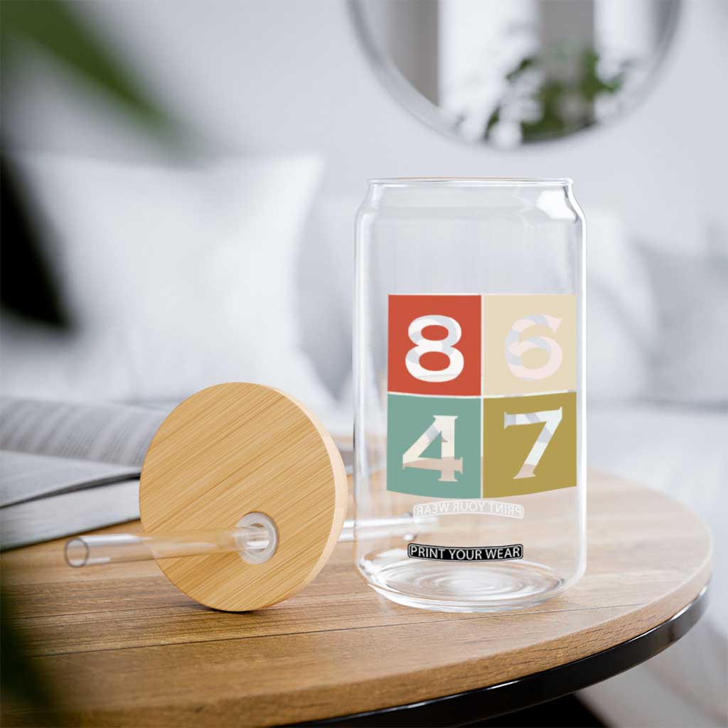 Retro Vintage 8647 Glass Can Classic Vintage 80s Style TS14 Print Your Wear
