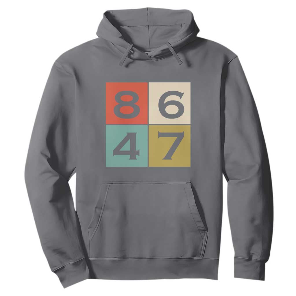 Retro Vintage 8647 Hoodie Classic Vintage 80s Style TS14 Charcoal Print Your Wear