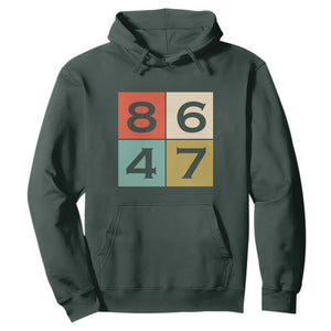 Retro Vintage 8647 Hoodie Classic Vintage 80s Style TS14 Dark Forest Green Print Your Wear
