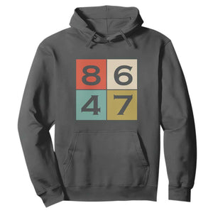 Retro Vintage 8647 Hoodie Classic Vintage 80s Style TS14 Dark Heather Print Your Wear
