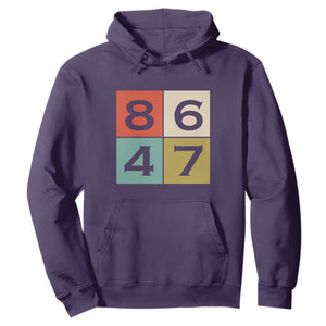 Retro Vintage 8647 Hoodie Classic Vintage 80s Style TS14 Purple Print Your Wear