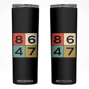Retro Vintage 8647 Skinny Tumbler Classic Vintage 80s Style TS14 Black Print Your Wear