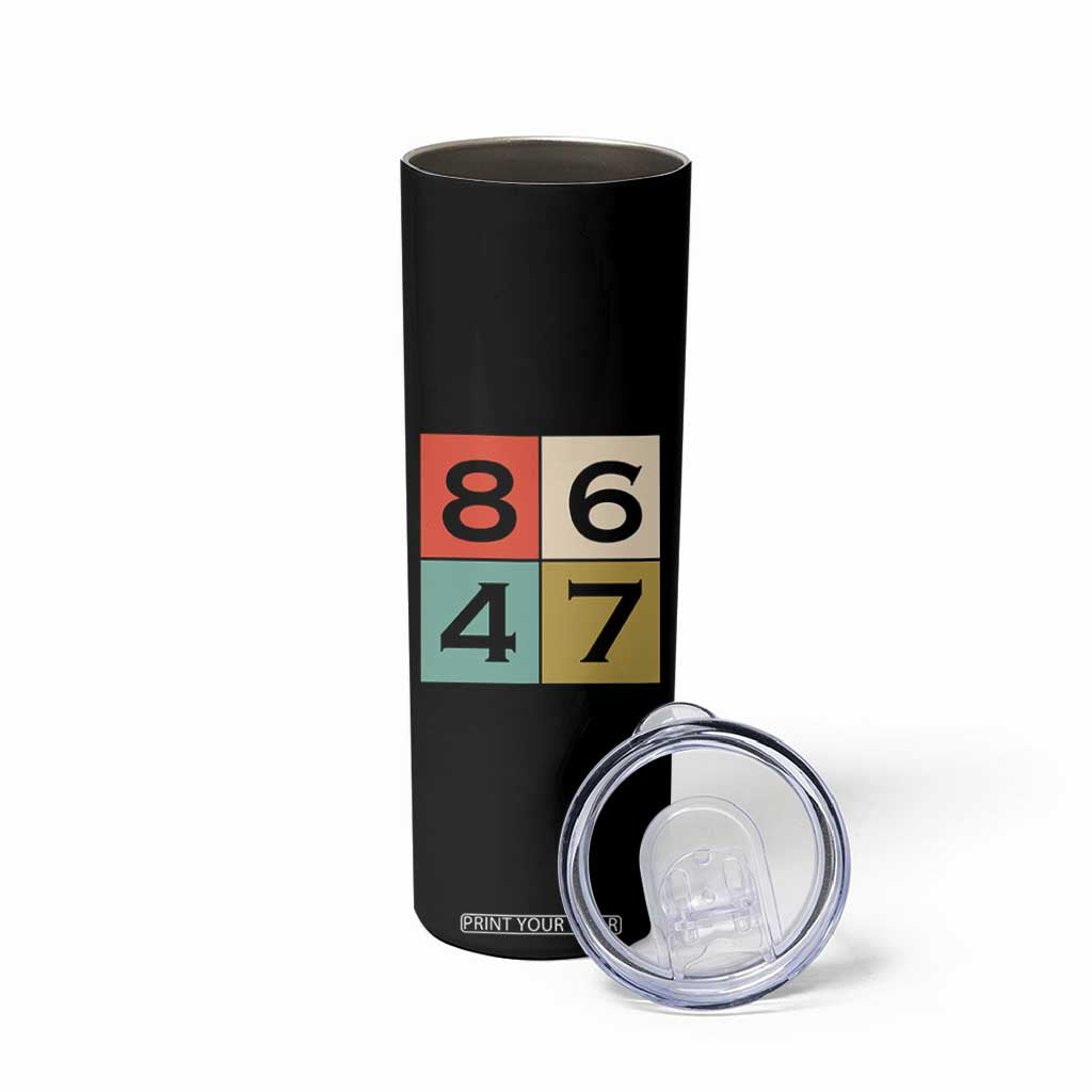 Retro Vintage 8647 Skinny Tumbler Classic Vintage 80s Style TS14 Print Your Wear