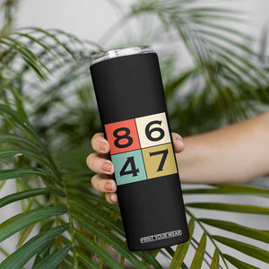 Retro Vintage 8647 Skinny Tumbler Classic Vintage 80s Style TS14 Print Your Wear