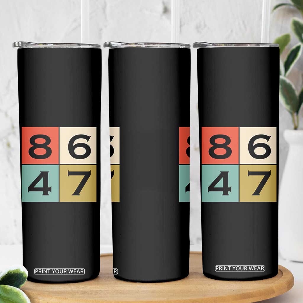 Retro Vintage 8647 Skinny Tumbler Classic Vintage 80s Style TS14 Print Your Wear