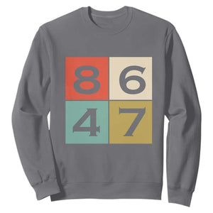 Retro Vintage 8647 Sweatshirt Classic Vintage 80s Style TS14 Charcoal Print Your Wear