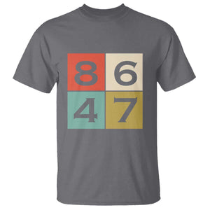 Retro Vintage 8647 T Shirt Classic Vintage 80s Style TS14 Charcoal Print Your Wear