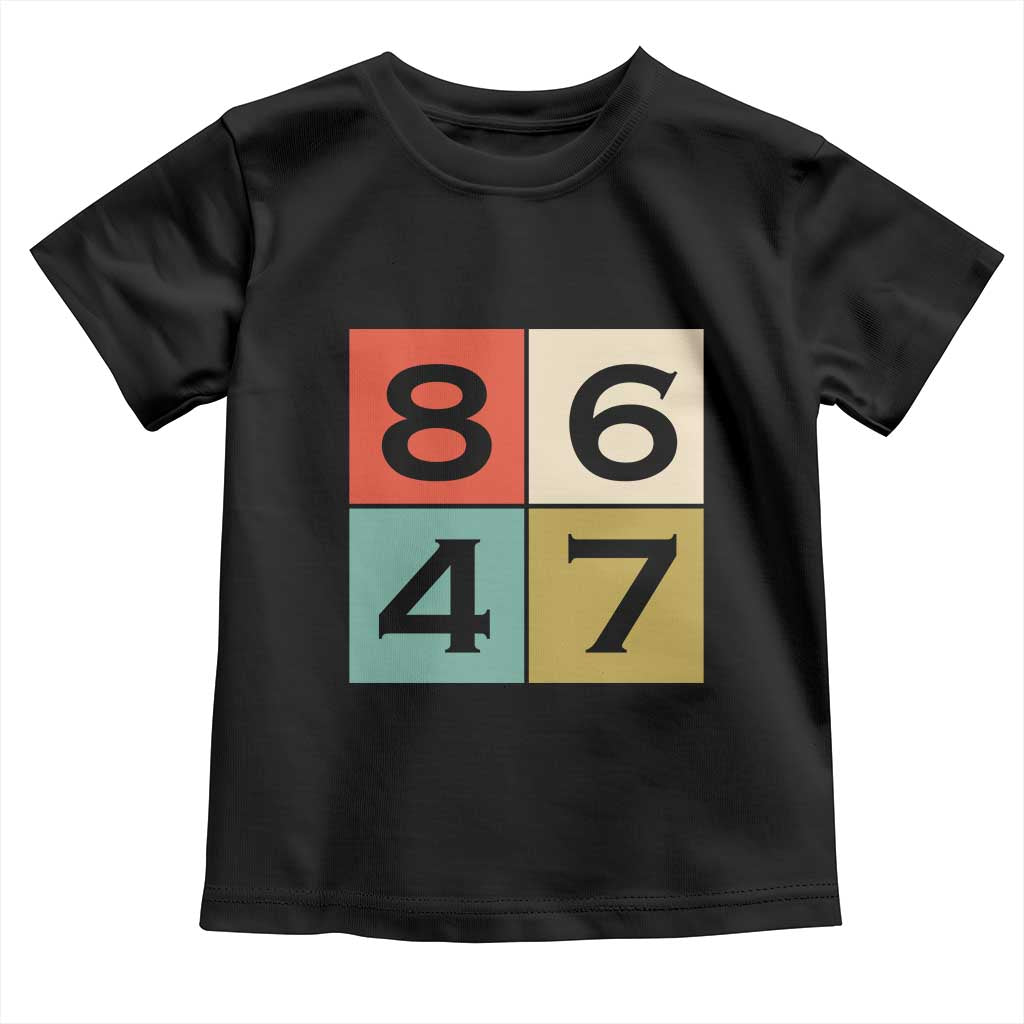 Retro Vintage 8647 Toddler T Shirt Classic Vintage 80s Style TS14 Black Print Your Wear