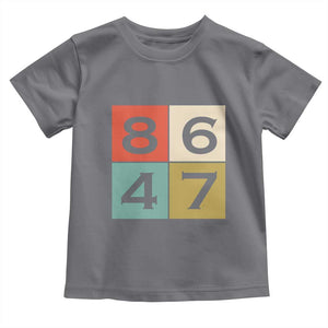 Retro Vintage 8647 Toddler T Shirt Classic Vintage 80s Style TS14 Charcoal Print Your Wear
