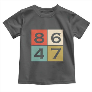Retro Vintage 8647 Toddler T Shirt Classic Vintage 80s Style TS14 Dark Heather Print Your Wear