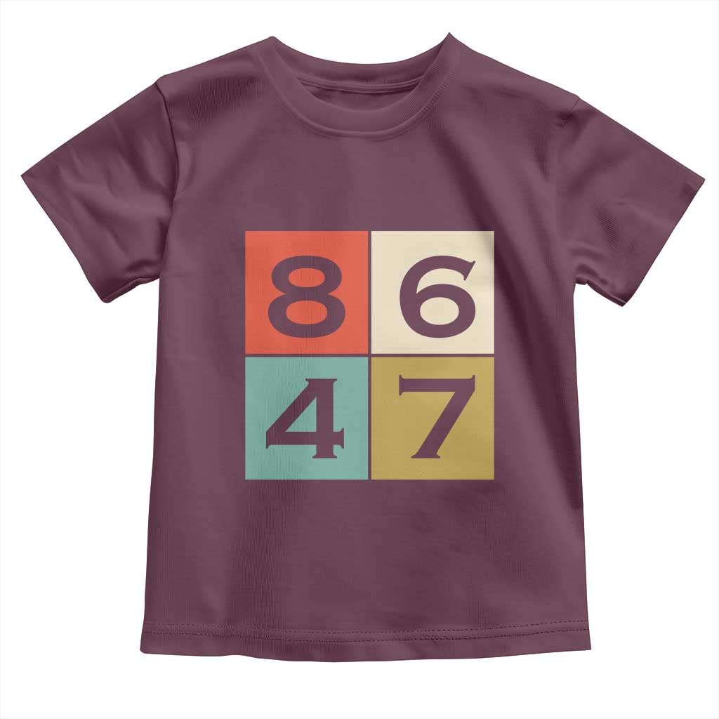 Retro Vintage 8647 Toddler T Shirt Classic Vintage 80s Style TS14 Maroon Print Your Wear