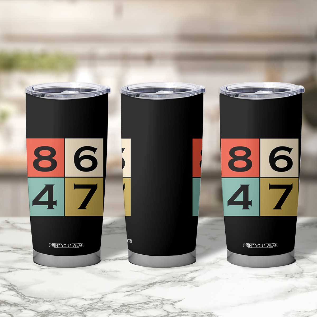 Retro Vintage 8647 Tumbler Cup Classic Vintage 80s Style TS14 Print Your Wear
