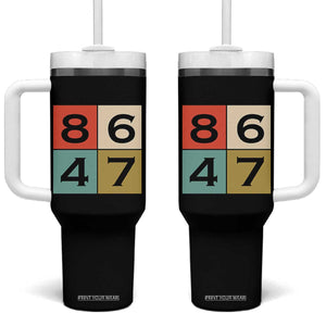 Retro Vintage 8647 Tumbler With Handle Classic Vintage 80s Style TS14 One Size: 40 oz Black Print Your Wear