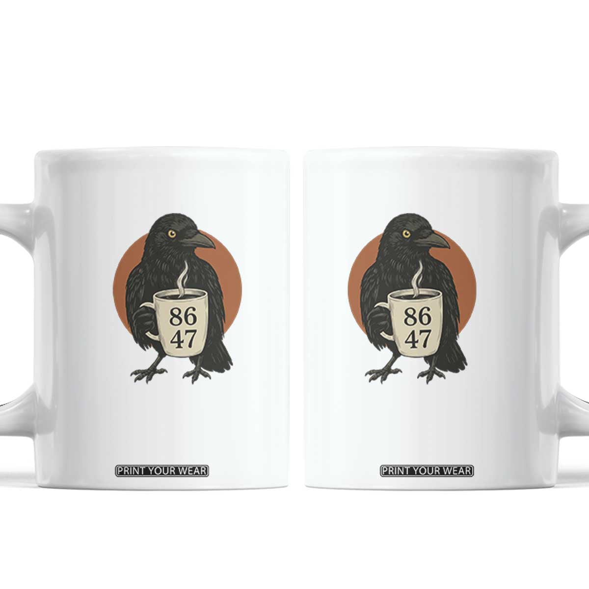 8647 Impeach Trump Coffee Mug Classic Vintage 80s Style TS14 White Print Your Wear