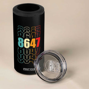 Retro Vintage 8647 4 in 1 Can Cooler Tumbler Subtle Anti FDT TS14 Print Your Wear